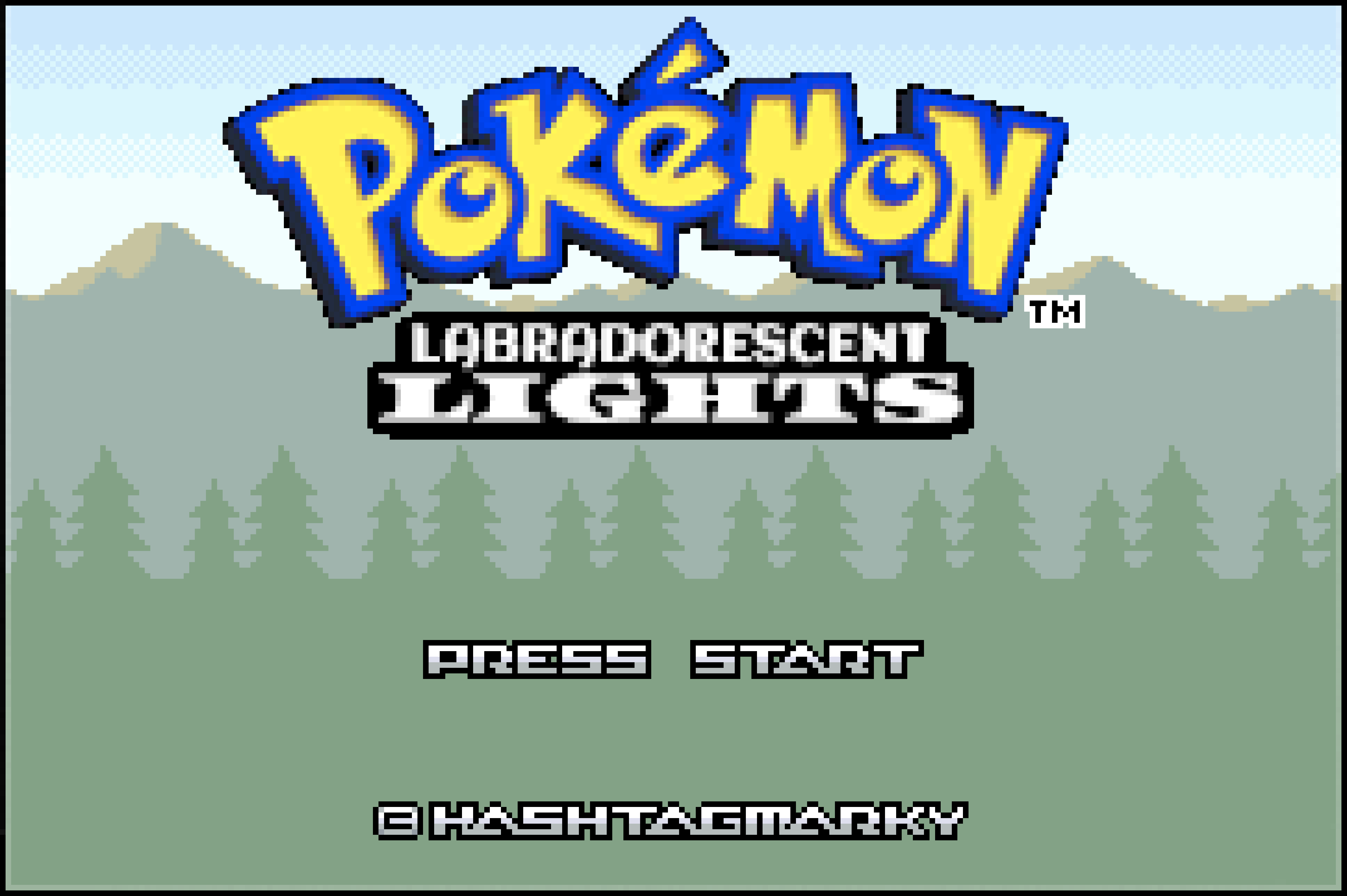 Pokémon Labradorescent Lights Title Screen